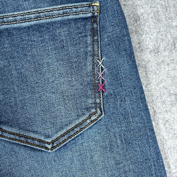 Scotch Soda Denim Jeans Womens Size 4 28x27 Blue Straight Slim High Rise Stretch - Picture 14 of 16